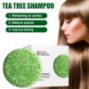 SIAYZU RAIOCEU TEA TREE & VITALITY SHAMPOO SOAP 55G EFFECTIVELY REMOVES MITES AND REDUCE ODOR