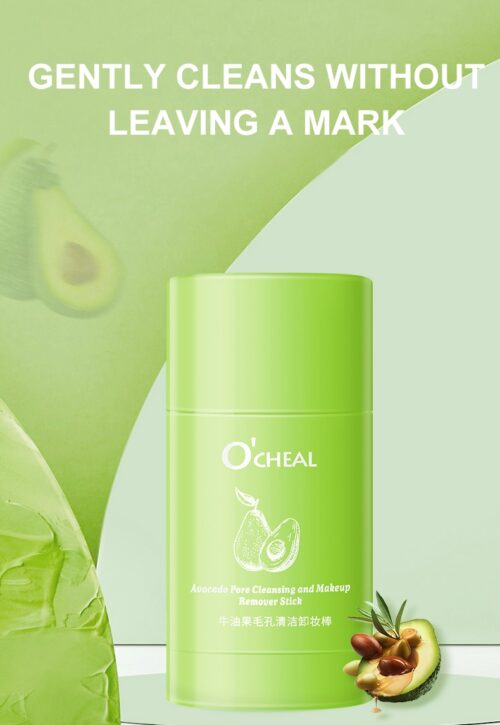 Ocheal Portable Avocado Makeup Remover Deep Cleansing Balm Gel Cream Stick Moisturizing Skin Care - Image 7