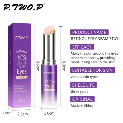 Retinol Moisturizing Eye Cream Stick, Fade Fine Line Repair, Fade Fine Eye Line, Anti-Wrinkle, Anti-Puffiness, Brightening Eye Care - Image 8