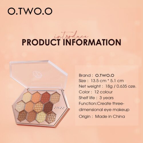 O.TWO.O HONEYCOMB EYESHADOW PALETTE - Image 6