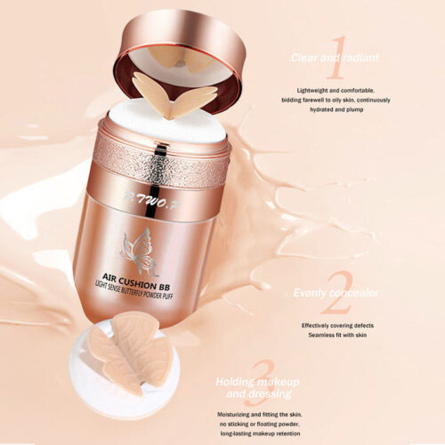 P.TWO.P Butterfly Puff Air Cushion Pro Concealer Whitening BB Cream - Image 2