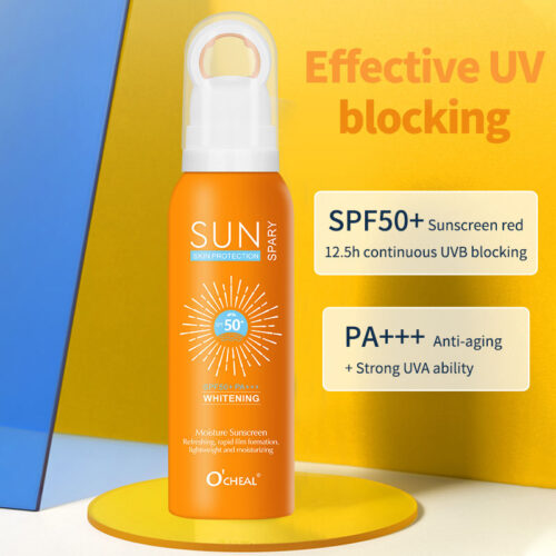 Hydrating Sunblock Spray SPF 50 High Efficiency Sunblock Delicate Refreshing Organic Face and Body Sunscreen - Image 3