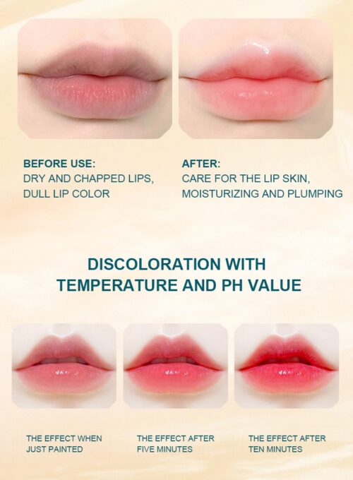 O'CHEAL Moisturizing Lip Balm Long Lasting Nourishing Lipstick Temperature Change Magic Care Moisturizing Lips Gloss Mask - Image 2