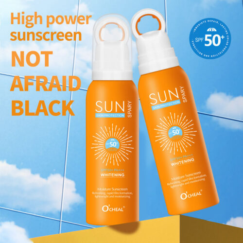 Hydrating Sunblock Spray SPF 50 High Efficiency Sunblock Delicate Refreshing Organic Face and Body Sunscreen