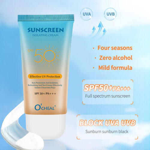 Whitening Sunscreen SPF 50 Mild Non-irritating UV Outdoor Sunscreen Refreshing Breathable Non-greasy Facial Body - Image 3