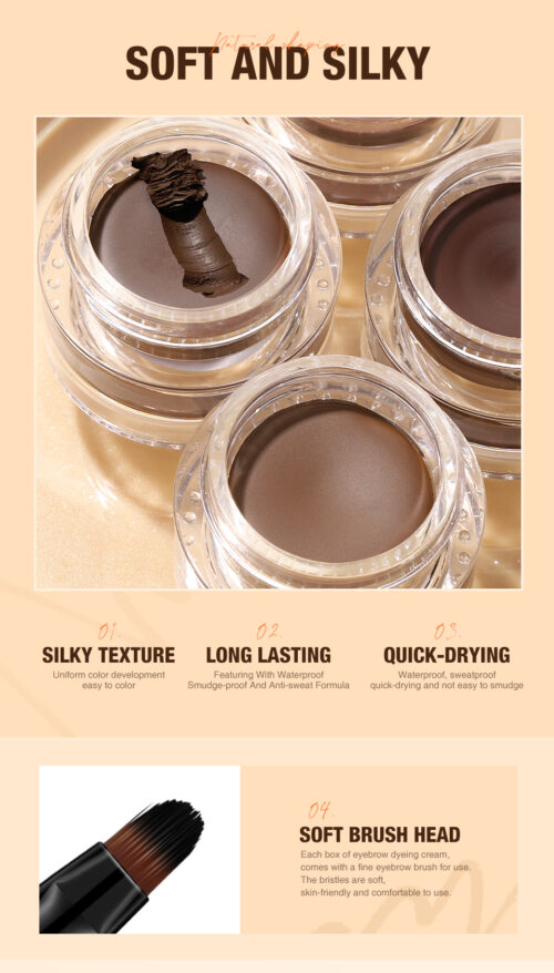 O.TWO.O DYEING EYEBROW CREAM DARK BROWN - Image 6