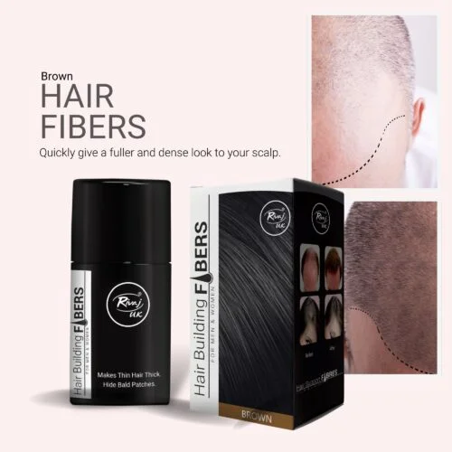 Rivaj Uk Hair Building Fibers 25g - Brown