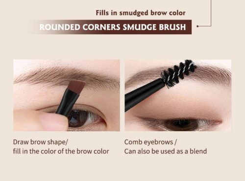 Ocheal 3Color Eyebrow Powder Black Brown Lift Eyebrow Professional Waterproof Cosmetic with Brush - Image 7