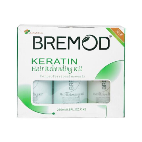 Bremod Keratin Hair Rebonding kit Silky Straight 250ml*3 - Image 2