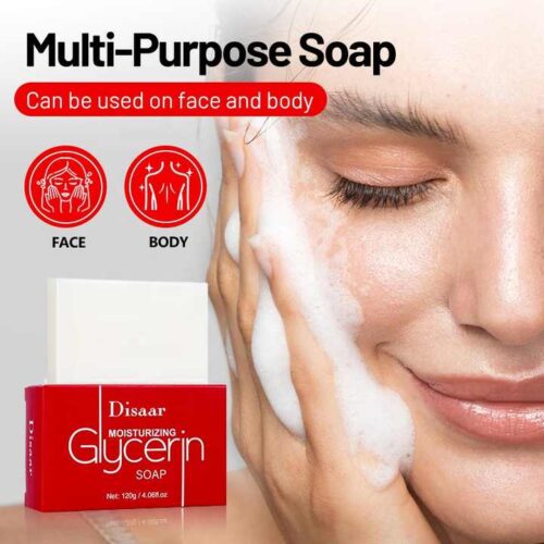 Disaar Natural Milk Honey Extract Moisturizing Clear Pore Bubble Dense Brighten Handmade Glycerin Soap for Face and Body