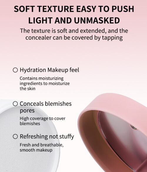 Ocheal CC Cream Cushion Foundation, Long-lasting Moisturizing Concealer, BB Cream for Face Makeup - Image 4