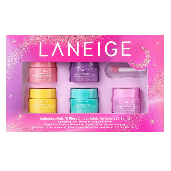 LANEIGE Midnight Minis Lip Sleeping Mask (pack of 5) KOREAN