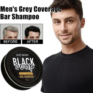 Natural Black Hair Soap Bar Grey Hair, Darkening Shampoo Soap 50gm Imported