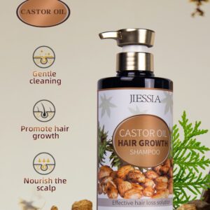 Jiessia Castor Oil Anti Hair Loss Hair Growth Shampoo 500ml
