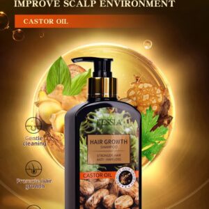 Jiessia Castor Oil Anti Hair Loss Hair Growth Shampoo 350ml