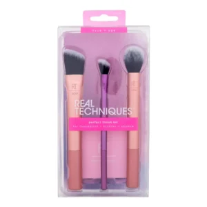 Real Techniques Perfect Finish Kit For Foundation, Bronzer, Shadow Along with Blotting Papper Imported
