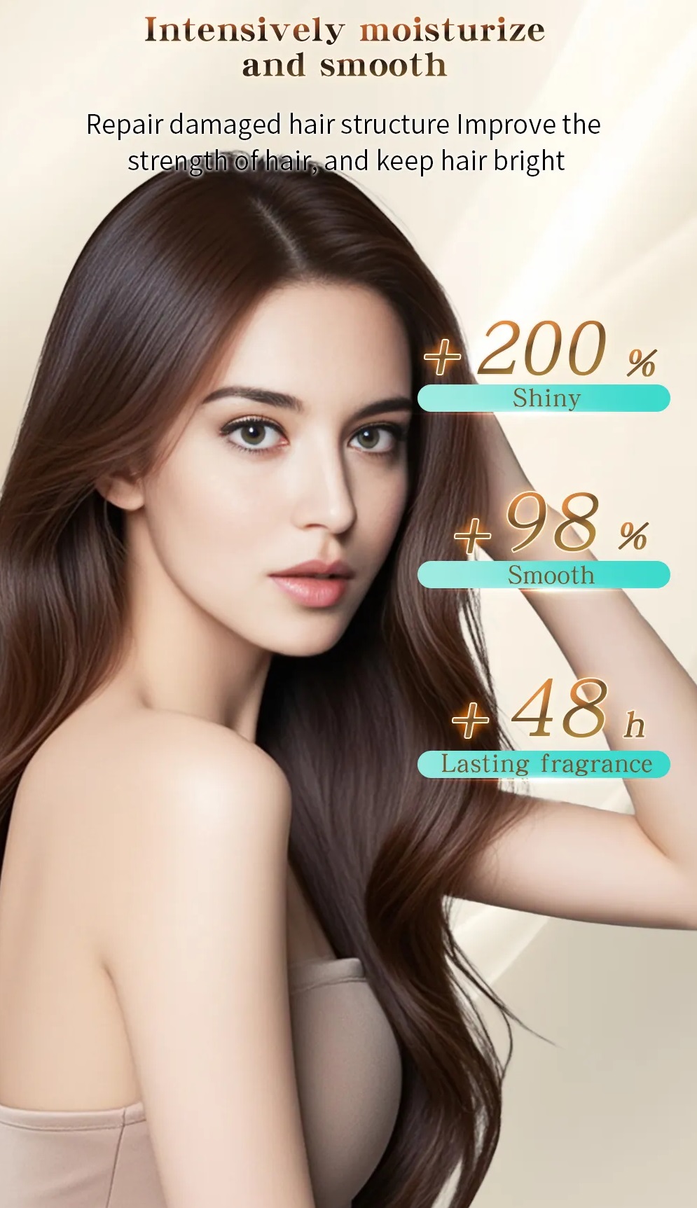JIessia Anti frizz smooth coconut oil repair damaged hair mask - Image 2