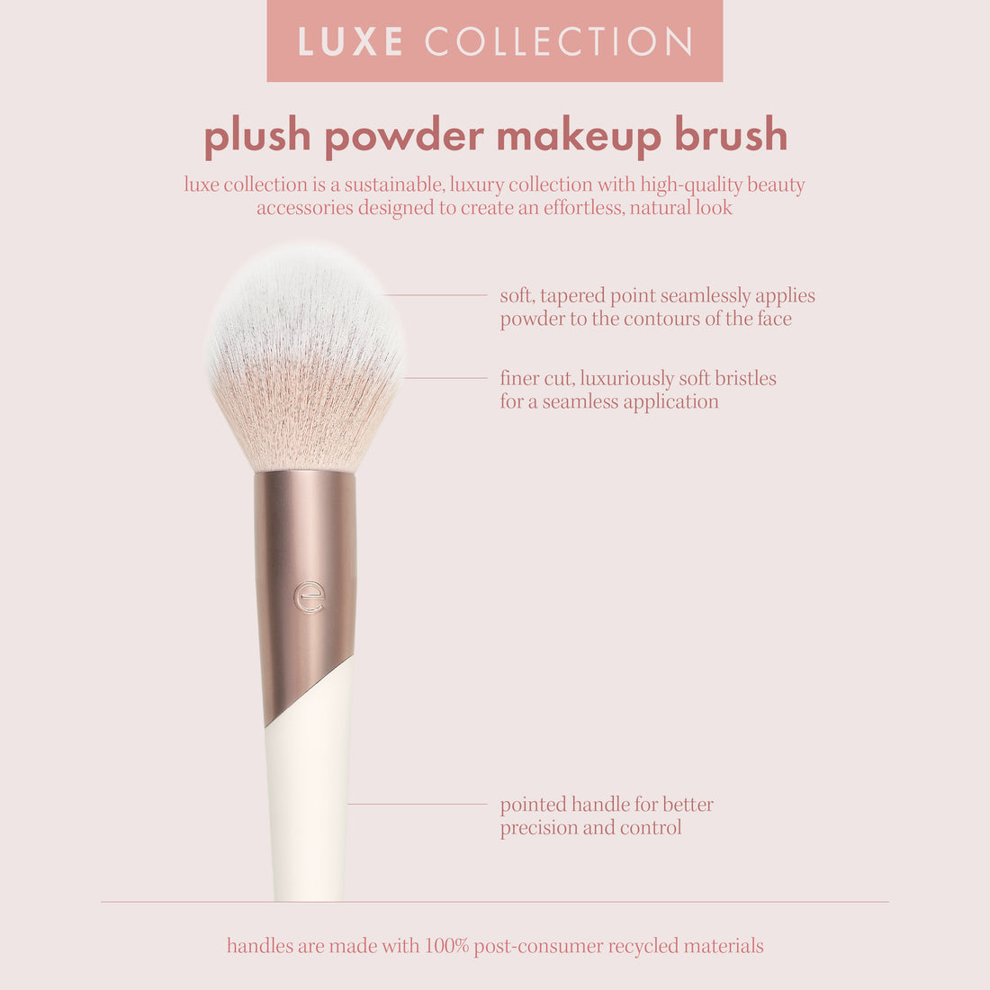 Eco Tools Luxe Exquisite Plush Powder Brush Imported - Image 5