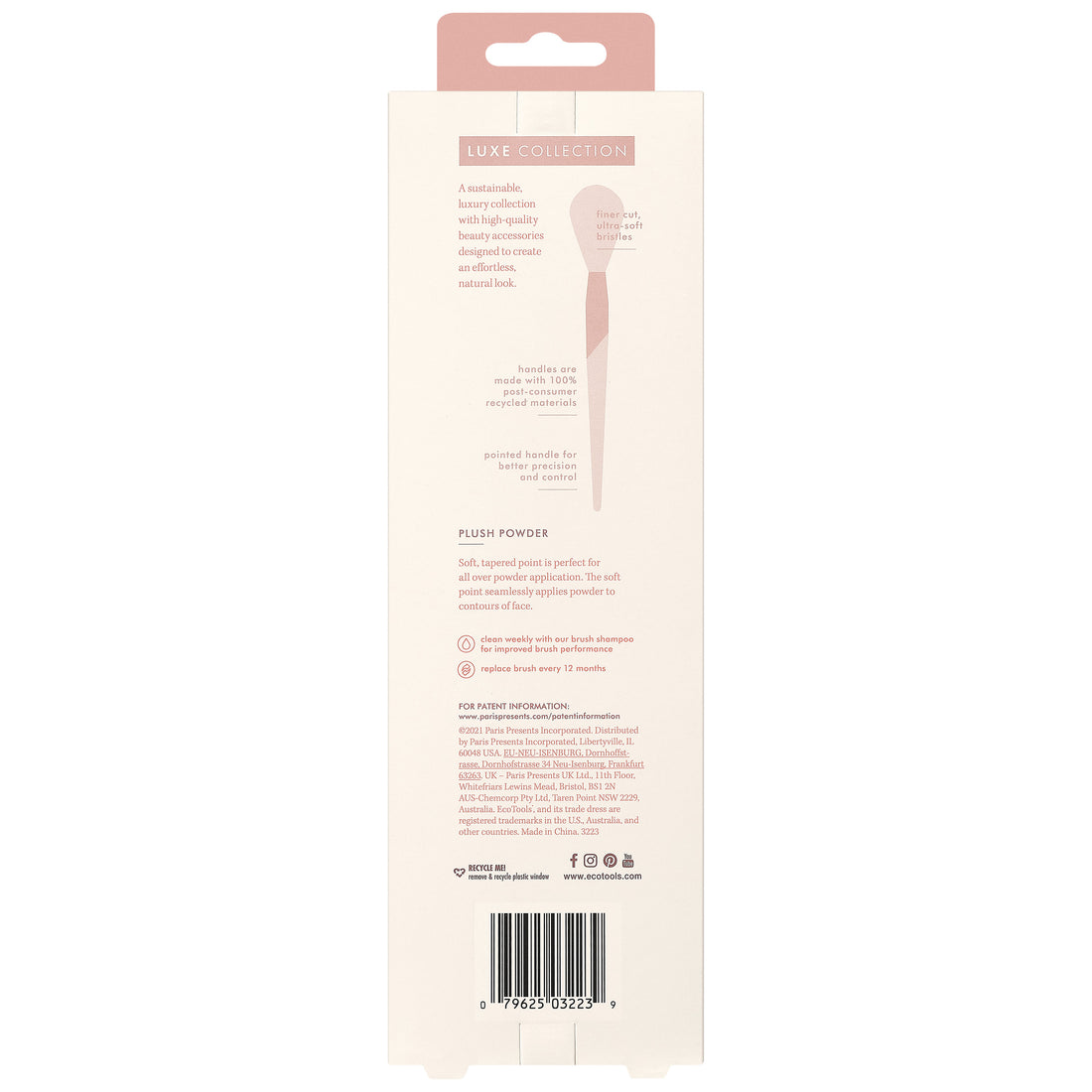 Eco Tools Luxe Exquisite Plush Powder Brush Imported - Image 6
