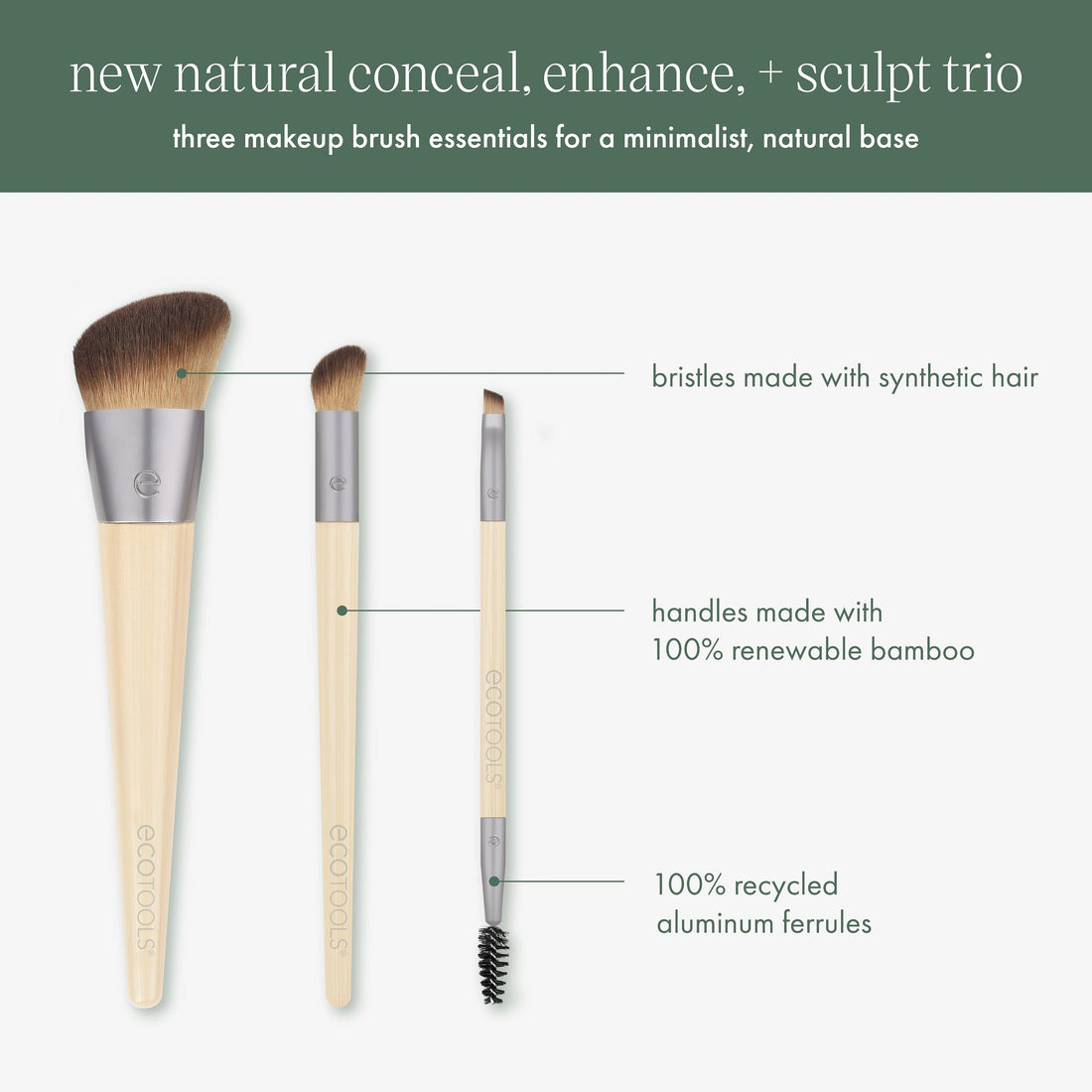 Eco tools New Natural Conceal, Enhance, & Sculpt Trio Imported - Image 8