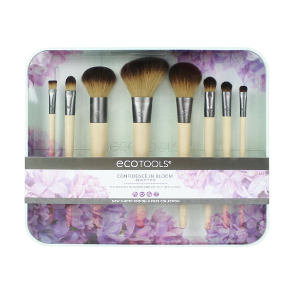 EcoTools Confidence In Bloom Makeup Brushes Kit, 8 Piece Imported
