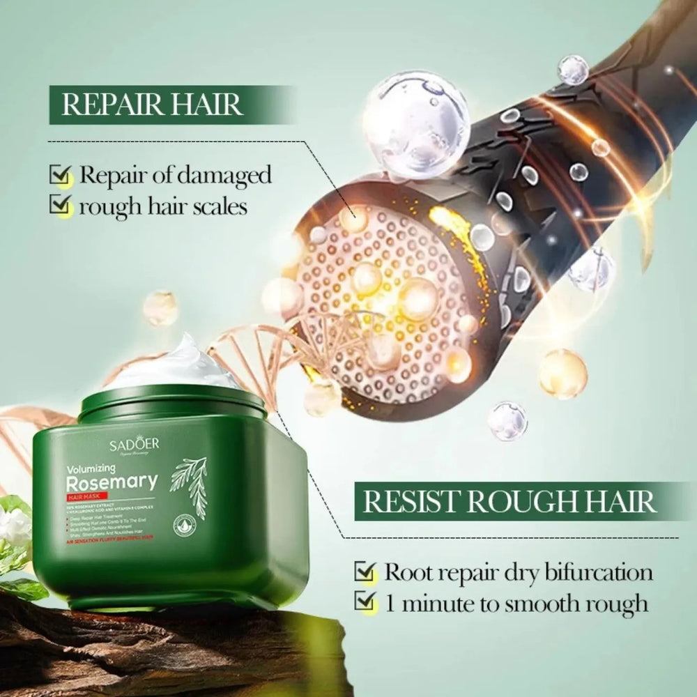 Sadoer Volumizing Rosemary Hair Mask 500ml - Image 3