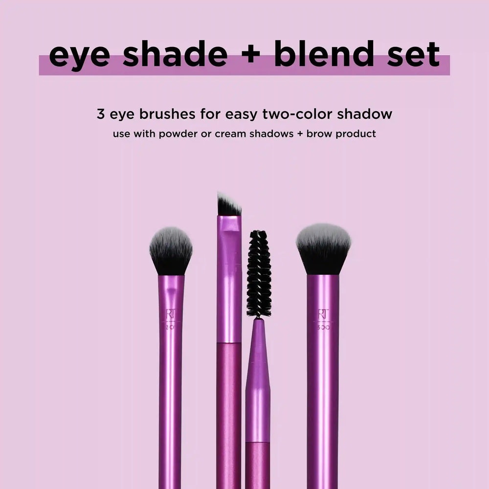 Real Techniques- Eye Shade & Blend Makeup Brush Trio IMPORTED - Image 3