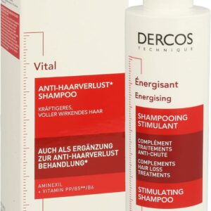 Vichy Dercos Energy + Stimulating and Anti Hair Loss Shampoo with Aminexil with Vitamin C 200ml