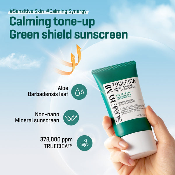 SOME BY MI Truecica mineral Calming Tone-up Sunscreen 50ml AUTHENTIC KOREAN