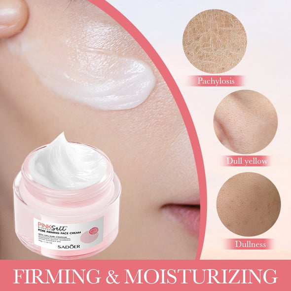 SADOER Himalayan Pink Salt Moisturizing Pore Firming Face Cream - 50g - Image 5