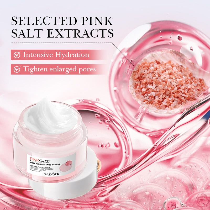 SADOER Himalayan Pink Salt Moisturizing Pore Firming Face Cream - 50g - Image 6
