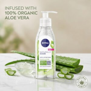 NIVEA Naturally Good Micellar Face Wash Gel With AloeVera (140ml) IMPORTED