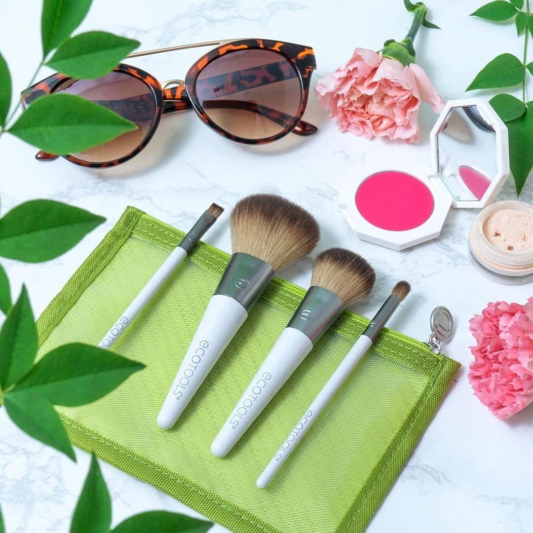 EcoTools On-The-Go Makeup Brush Kit Travel-Friendly 5 Pcs Set IMPORTED - Image 3