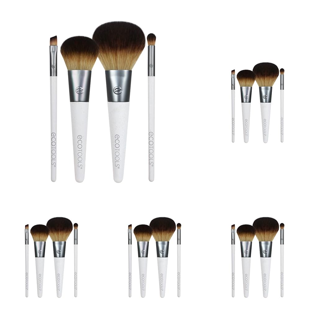 EcoTools On-The-Go Makeup Brush Kit Travel-Friendly 5 Pcs Set IMPORTED - Image 7