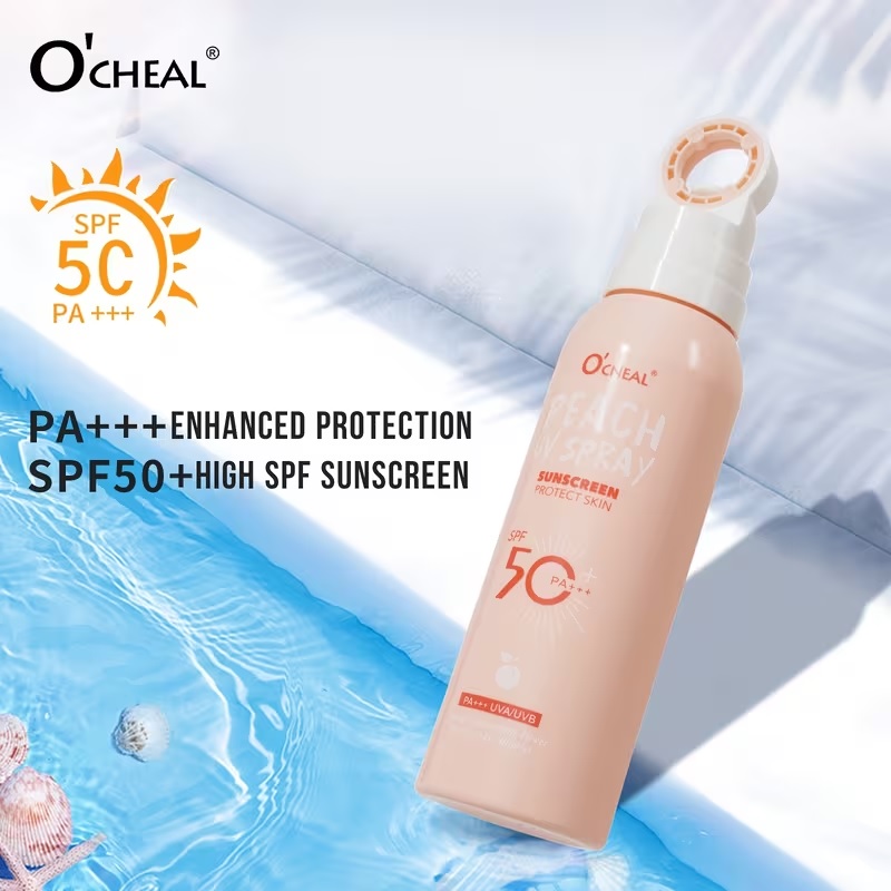 O’Cheal Peach UV Spray SPF 50+ PA+++ 150ML IMPORTED - Image 8